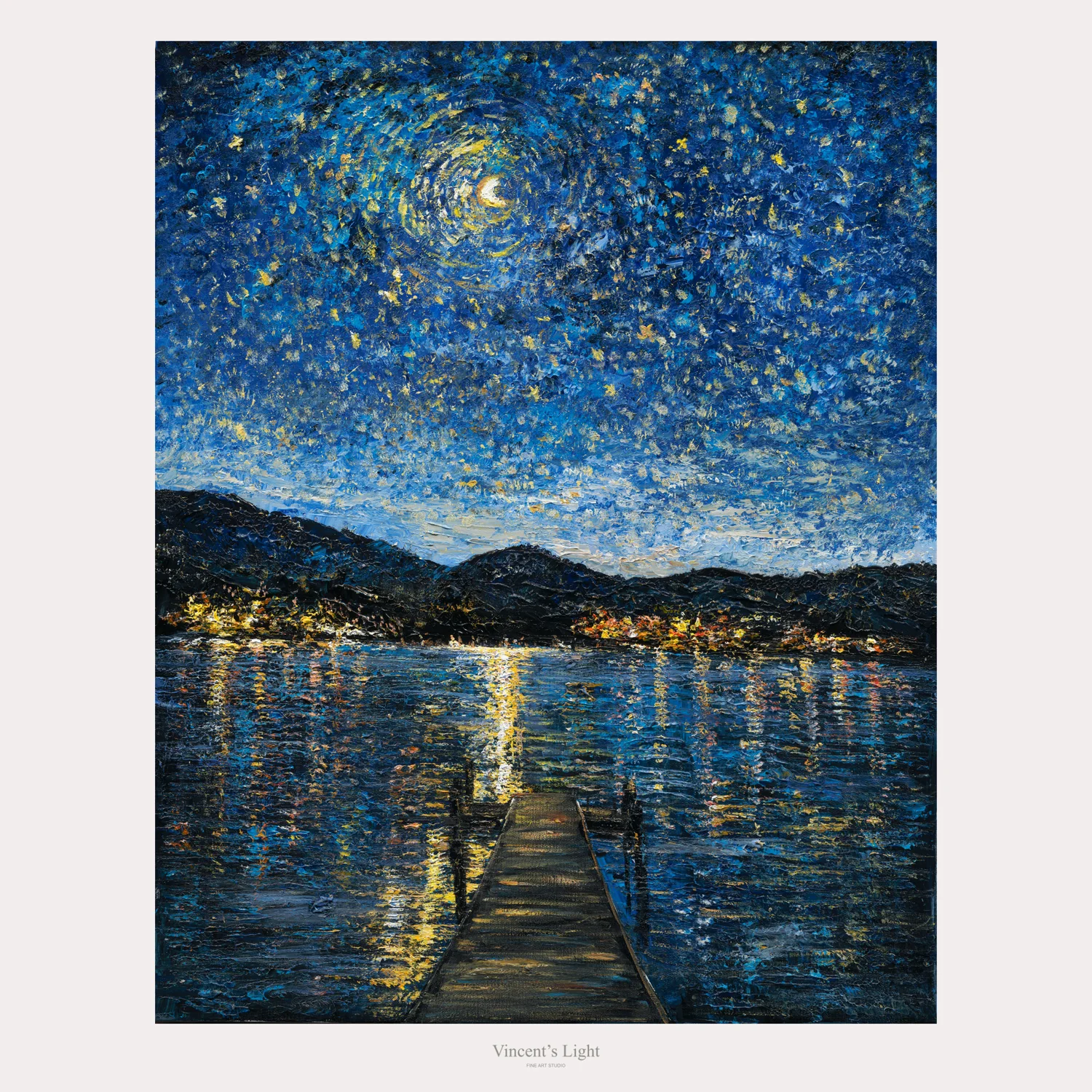 Okanagan Lake in Moonlight